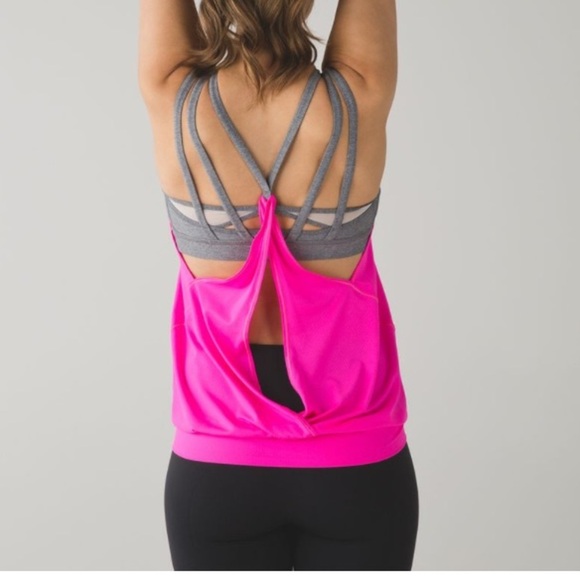 Lululemon Women’s Nouveau Limits Tank Raspberry Glo Light Size 8 - Picture 2 of 7